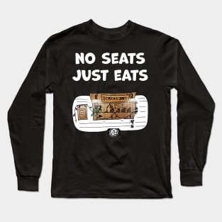 Cute Food Truck with Funny Slogan Long Sleeve T-Shirt